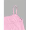 imageOYOANGLE Womens Floral Print Y2K Camisoles Spaghetti Strap Slim Fit Crop Tank TopsPink