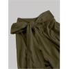 imageOYOANGLE Womens Mock Neck Tie Knot Tank Tops Sleeveless Slim Fit Ruched Elegant Work BlousesArmy Green