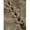imageOYOANGLE Womens Scoop Neck Renaissance Corset Tops Slim Fit Waistcoat Gothic Medieval Bodice Vest TopKhaki