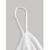 imageOYOANGLE Womens Spaghetti Strap Deep V Neck Crop Cami Tops Tie Front Sleeveless Peplum TopWhite