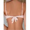 imageOYOANGLE Womens 2 Piece Bikini Set Textured Scallop Trim Push Up Swimsuit Tie Side Bathing Suits SwimwearLight Pink