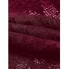 imageOYOANGLE Womens Sleeveless Mesh Floral Lace Scallop V Neck Backless Tank Top BlouseBurgundy