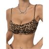 imageOYOANGLE Womens Leopard Print Spaghetti Strap Micro Crop Cami Tops Y2K Sleeveless Scoop Neck Camisole StreetwearBrown