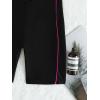 imageOYOANGLE Womens Colorblock Zipper Front Sport One Piece Swimsuit Shorts Romper Bathing Suit SwimwearBlack Hot Pink