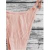 imageOYOANGLE Womens Sexy One Piece Swimsuit Criss Cross String Bikini Swimsuits Thong Bathing SuitsDusty Pink
