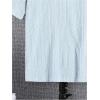 imageOYOANGLE Boys Short Sleeve Collar Neck Cable Knitted Solid Plain Golf Uniform ShirtBlue