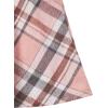 imageOYOANGLE Girls 2 Piece Outfits TShirt ampamp Overall Skirt Set Clothing SetsWhite Plaid