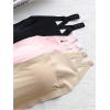 imageOYOANGLE Girls 3 Pack Bandeau Strapless Bralette Comfortable Bras Seamless Tube Top BraBlack and Apricot