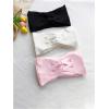imageOYOANGLE Girls 3 Pack Bandeau Strapless Bralette Comfortable Bras Seamless Tube Top BraBlack and Pink