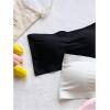 imageOYOANGLE Girls 3 Pack Bandeau Strapless Bralette Comfortable Bras Seamless Tube Top BraBlack and Pink