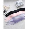 imageOYOANGLE Girls 3 Pack Bandeau Strapless Bralette Comfortable Bras Seamless Tube Top BraBlack and Purple