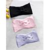 imageOYOANGLE Girls 3 Pack Bandeau Strapless Bralette Comfortable Bras Seamless Tube Top BraBlack and Purple