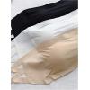 imageOYOANGLE Girls 3 Pack Bandeau Strapless Bralette Comfortable Bras Seamless Tube Top BraBlack and White