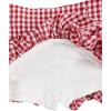 imageOYOANGLE Womens Bubble Checkered Tie Bow Front Y2k Mini SkirtsRed