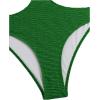 imageOYOANGLE Womens Chain Linked Cut Out Halter One Piece Swimsuit Tummy Control Bathing SuitArmy Green