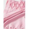 imageOYOANGLE Womens Cut Out Mid Rise Boyshort Panties Solid Plain Criss Cross Seamless UnderwearPink