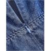 imageOYOANGLE Womens Vintage Bowknot Spaghetti Strap Denim Romper Sleeveless Wide Leg Jean Short JumpsuitsMedium Wash
