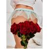 imageOYOANGLE Womens Lace Sheer Bowknot Thong Panties Low Rise Ruffle Lingerie UnderwearMint Green
