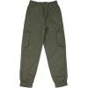 imageOYOANGLE Mens Cargo Jogger Pants Elastic Drawstring Waist Flap Pocket Joggers Hiking Outdoor Track JoggingArmy Green