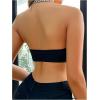 imageOYOANGLE Womens 3 Pack Strapless Bandeau Bra Front Closure Wireless Bralettes Unpadded Comfy Everyday BrasMulticolor