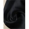 imageOYOANGLE Womens Elastic High Waist Wide Leg Pleated Flowy Pants Casual Loose Fit Summer Chiffon TrousersBlack