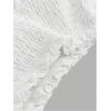 imageOYOANGLE Womens Smocked Eyelet Embroidery Layered Skirt Ruffle Hem A Line Mini SkirtsWhite