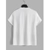 imageOYOANGLE Mens Summer Graphic Short Sleeve Crewneck TShirt Tee ShirtsWhite