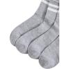 imageOYOANGLE Womens 2 Pairs Striped Trim Casual Crew Socks Simple Mid Calf Socks2pcsgrey