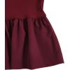 imageOYOANGLE Womens Mock Neck Babydoll Tank Top Sleeveless Rib Knit Ruffle Peplum TopsBurgundy