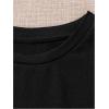 imageOYOANGLE Girls 3 Pack Short Sleeve Tee Shirts Set Twist Hem Crop Top Summer Casual TeesBlack White Pink