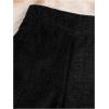 imageOYOANGLE Girls Solid Casual Elastic Waist Wide Leg PantsBlack