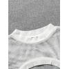 imageOYOANGLE Girls 3 Piece Outfits Crop Cami Top and Belted Cargo Pants Set with High Low Hem Mesh ShirtWhite Brown