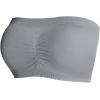 imageOYOANGLE Womens 3 Pack Bandeau Bras Non Slip No Padding Strapless Wireless Tube Top BraMulticolor