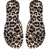 imageOYOANGLE Womens Leopard Print Flip Flop Sandals Rhinestone Heart Decor Vacation Casual Thong SandalBrown and Black