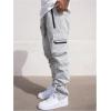 imageOYOANGLE Mens Cargo Joggers Lightweight Quick Dry Athletic Hiking Pants Workout Casual JoggersGrey