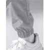 imageOYOANGLE Mens Casual Cargo Joggers Track Jogging Drawstring Waist Jogger Trousers Sweatpants with PocketLight Grey