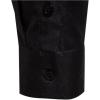 imageOYOANGLE Mens Long Sleeve Button Down Shirts Geo Print Business Casual Formal Dress ShirtsBlack