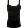 imageOYOANGLE Mens Square Neck Ribbed Knit Tank Top Basic Solid Sleeveless Undershirts Muscle TopsBlack
