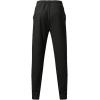 imageOYOANGLE Mens Textured Drawstring Tapered Pants Solid Business Casual Trousers with PocketBlack