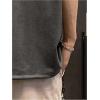 imageOYOANGLE Mens Vintage Half Sleeve TShirt Oversized Drop Shoulder Summer Tee TopGrey
