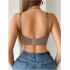 image:imageOYOANGLE Womens 3 Pack Maternity Bras Wireless Nursing Bra Pregnancy Comfy Padded BralettesMulticolor