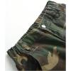 image:imageOYOANGLE Girls Camo Print Cargo Pants Flap Pocket Mid Waist Wide Leg Casual JeansDeep Green
