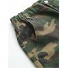 image:imageOYOANGLE Girls Camo Print Cargo Pants Flap Pocket Mid Waist Wide Leg Casual JeansDeep Green
