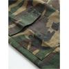 image:imageOYOANGLE Girls Camo Print Cargo Pants Flap Pocket Mid Waist Wide Leg Casual JeansDeep Green