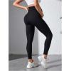 image:imageOYOANGLE Womens Maternity High Waisted Ribbed Leggings Over The Belly Pregnancy Yoga PantsBlack