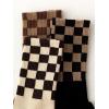 image:imageOYOANGLE Womens 3 Pair Pack Fun Plaid Pattern Funny Novelty Crew SocksMulticolor