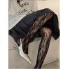 image:imageOYOANGLE Womens Lace Fishnet Tights Sheer Mesh Party Club Stocking See Through PantyhoseBlack