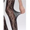 image:imageOYOANGLE Womens Lace Fishnet Tights Sheer Mesh Party Club Stocking See Through PantyhoseBlack