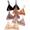 image:imageOYOANGLE Womens 5 Pack Wireless Bra No Padding Spaghetti Strap Comfort Everyday BrasMulticolor
