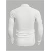 image:imageOYOANGLE Mens Lace Up Tie Long Sleeve Tee Shirt Solid Casual Knitted Pullover TopsWhite